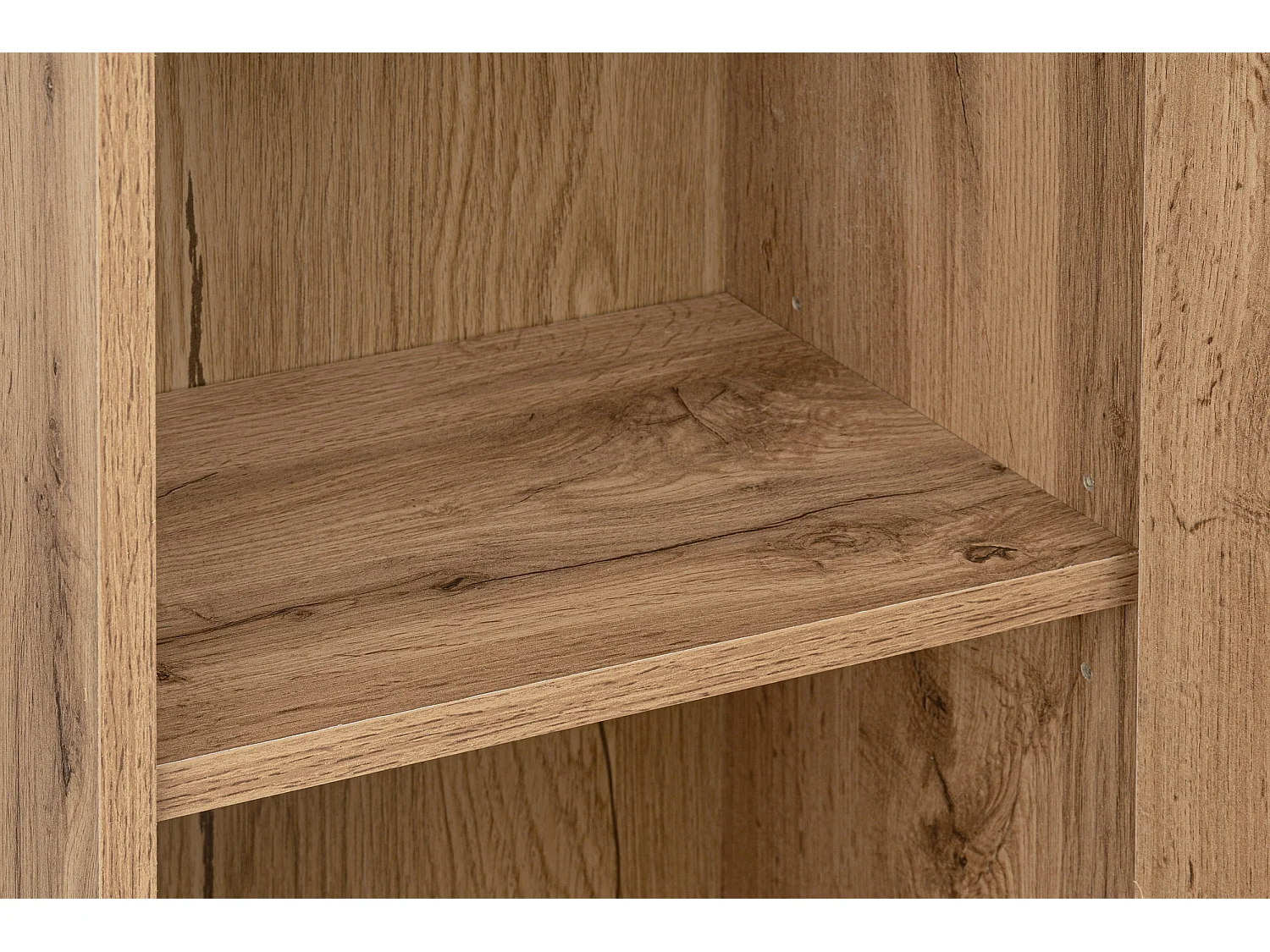 Armoire de salle de bain rainurée Colonne haute 1 porte Chêne Wotan Amy