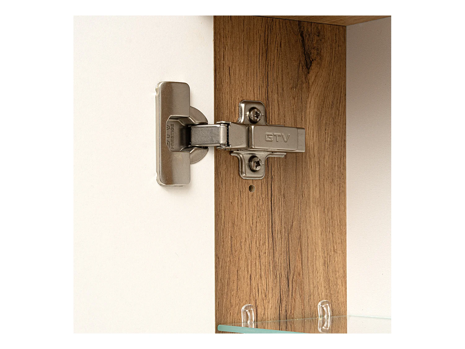 Armoire de salle de bain avec miroir 80 cm, 3 portes, chêne Wotan Vivien