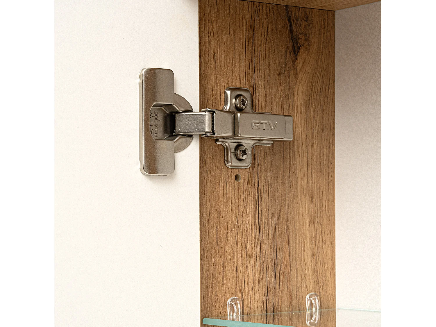 Armoire de salle de bain avec miroir 80 cm, 3 portes, chêne Wotan Vivien