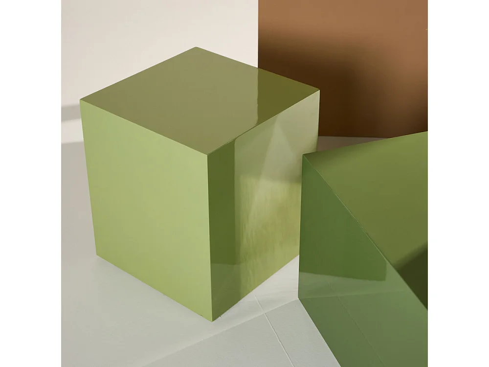 Table Basse Design "York" 80cm Vert Foncé