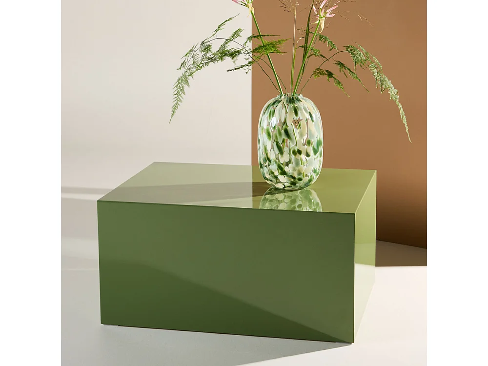 Table Basse Design "York" 80cm Vert Foncé