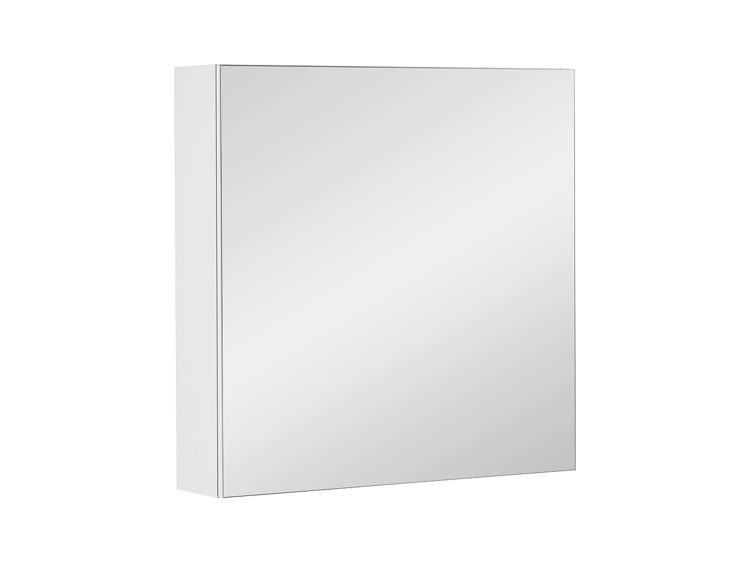 Badkamerkast met spiegel 60 cm 1 deur wit mat Amy