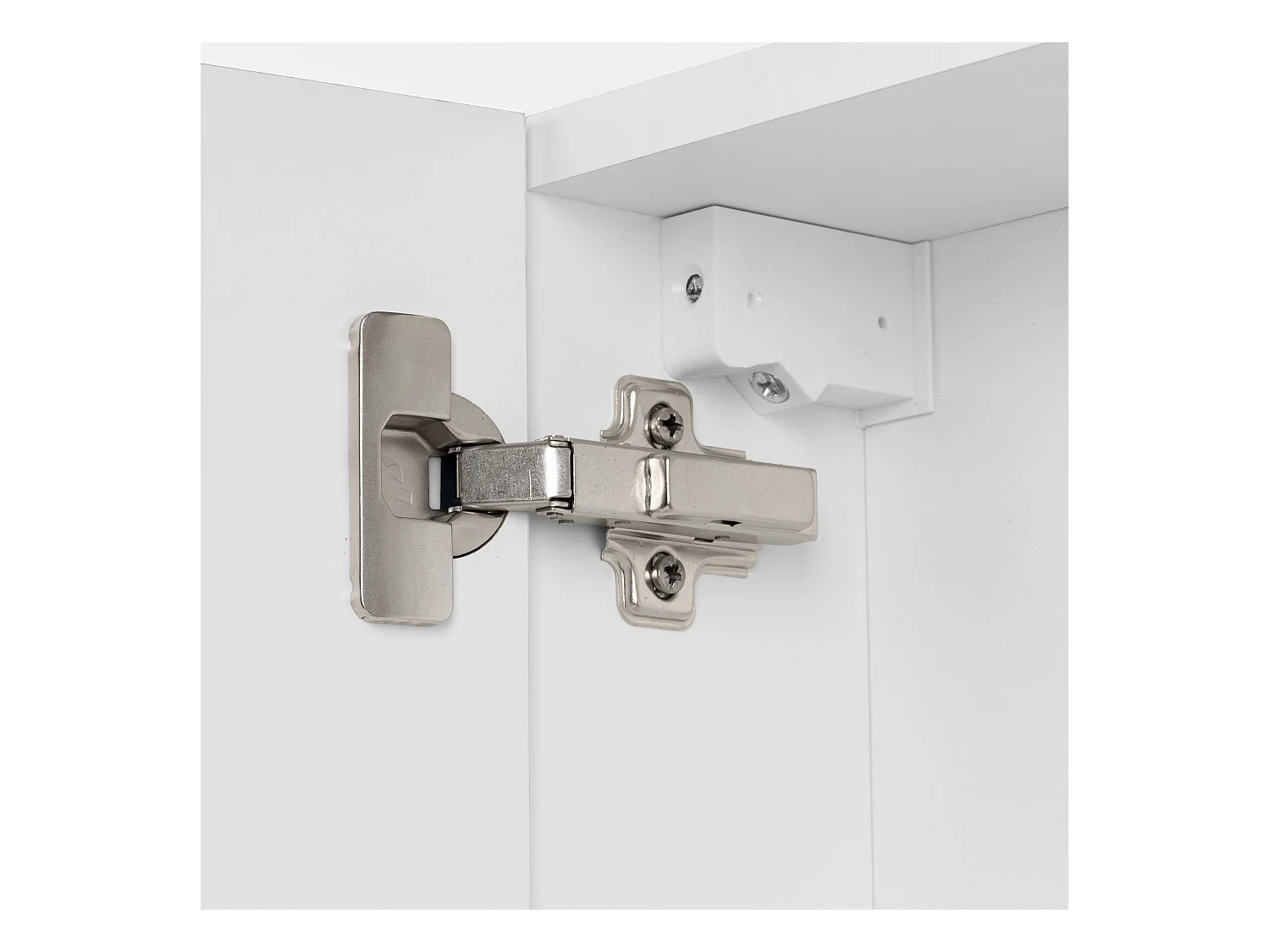 Badkamerkast met spiegel 60 cm 1 deur wit mat Amy