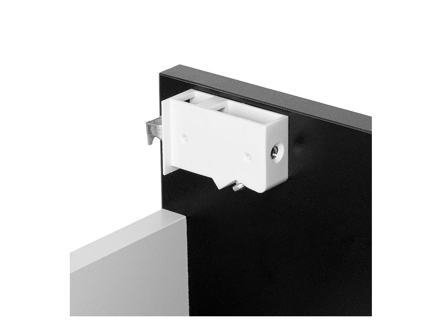 Ensemble de salle de bain 60 cm Façades rainurées Noir Amy Armoire avec miroir