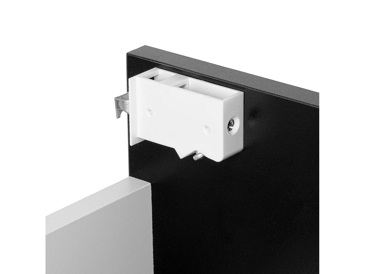 Ensemble de salle de bain 60 cm Façades rainurées Noir Amy Armoire avec miroir