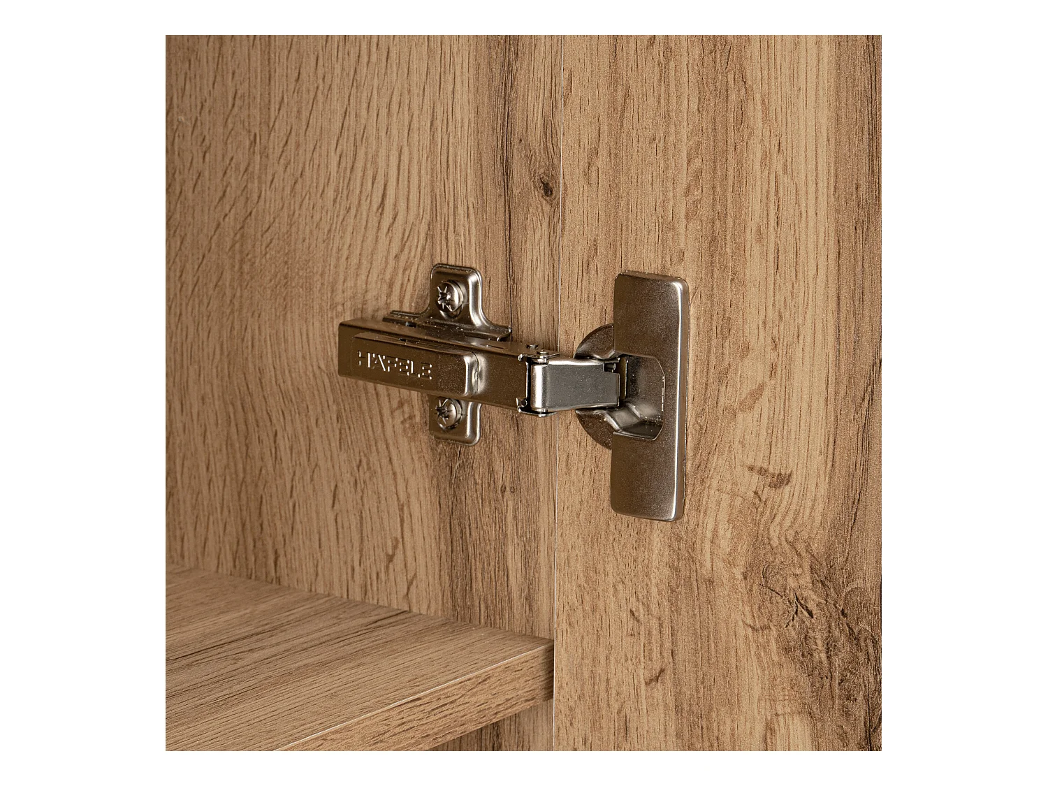 Ensemble de salle de bain 60 cm Façades rainurées Meuble avec lavabo Colonne Chêne Wotan Amy