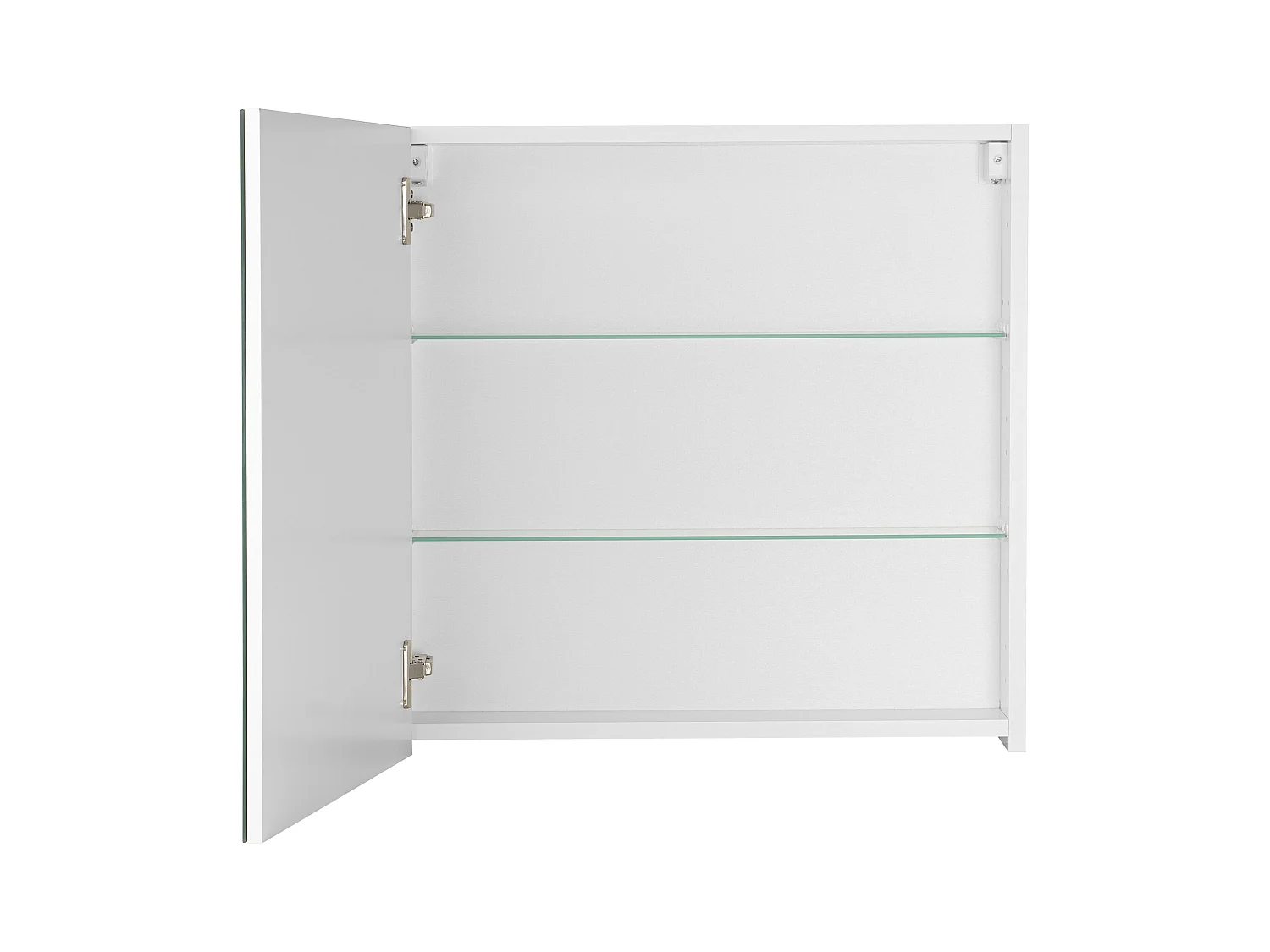 Ensemble de salle de bain 60 cm Façades rainurées Blanc Amy Armoire avec miroir