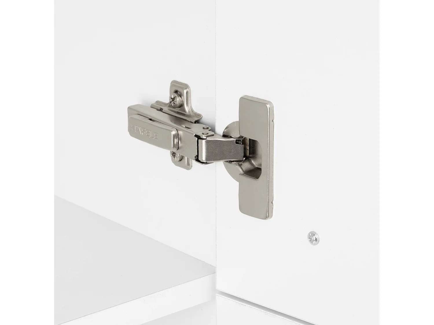 Weißes Badezimmerset 60cm Schrank mit Waschbecken Hochschrank Schrank mit Spiegel Sol