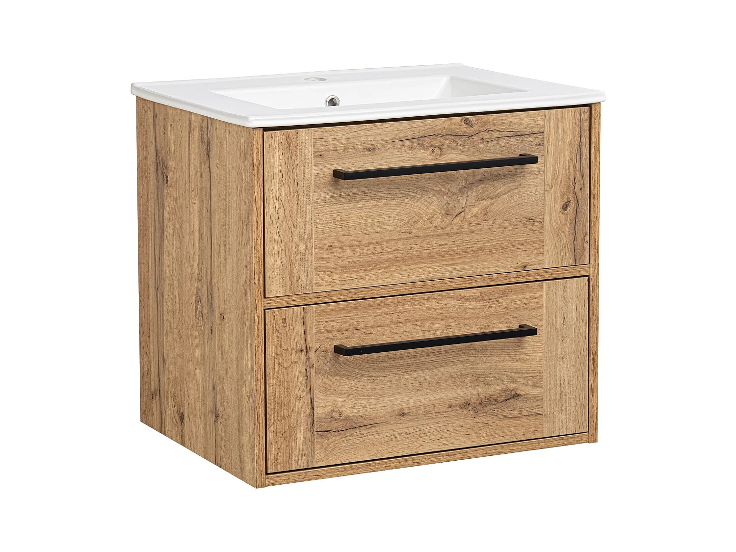 Ensemble de salle de bain 60 cm Meuble avec lavabo Chêne Wotan Vivien