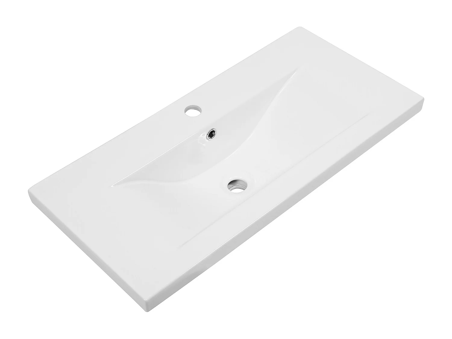 Ensemble de salle de bain sur pied Armoire avec lavabo 80 cm Chêne Wotan / Noir Alma