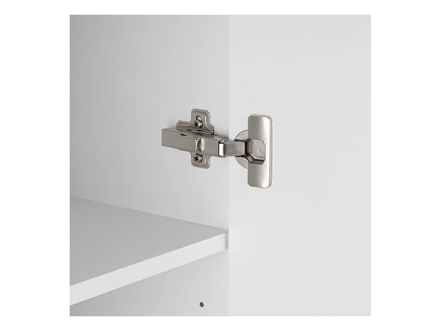 Ensemble de salle de bain 60 cm Façades rainurées Blanc Amy Colonne
