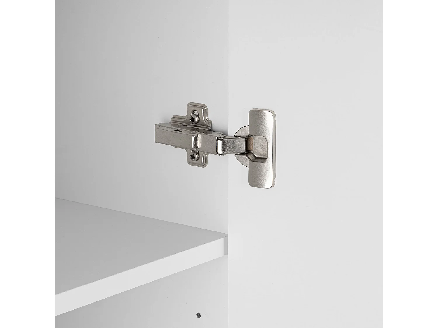 Ensemble de salle de bain 60 cm Façades rainurées Blanc Amy Colonne