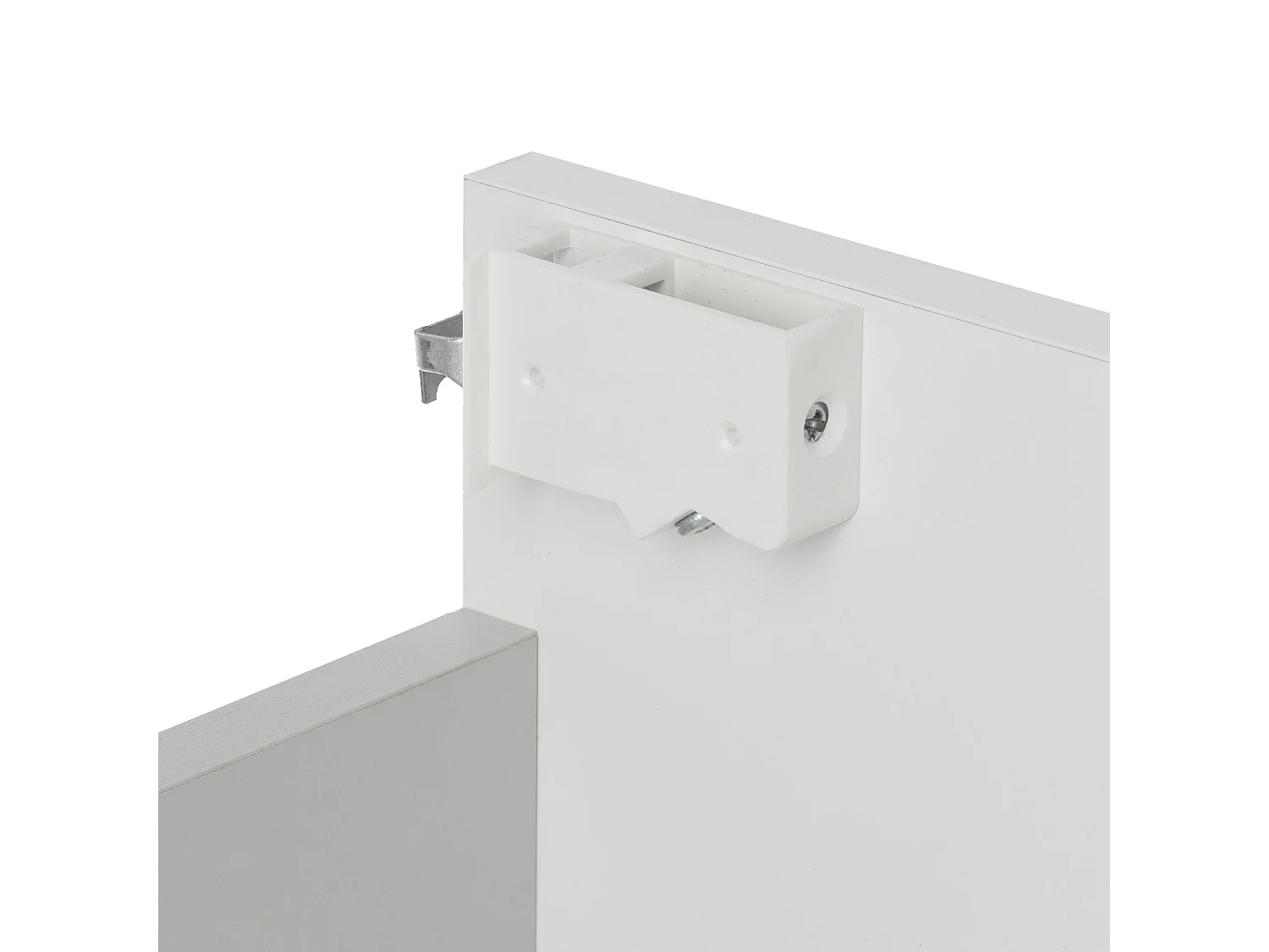 Ensemble de salle de bain 60 cm Façades rainurées Blanc Amy Colonne