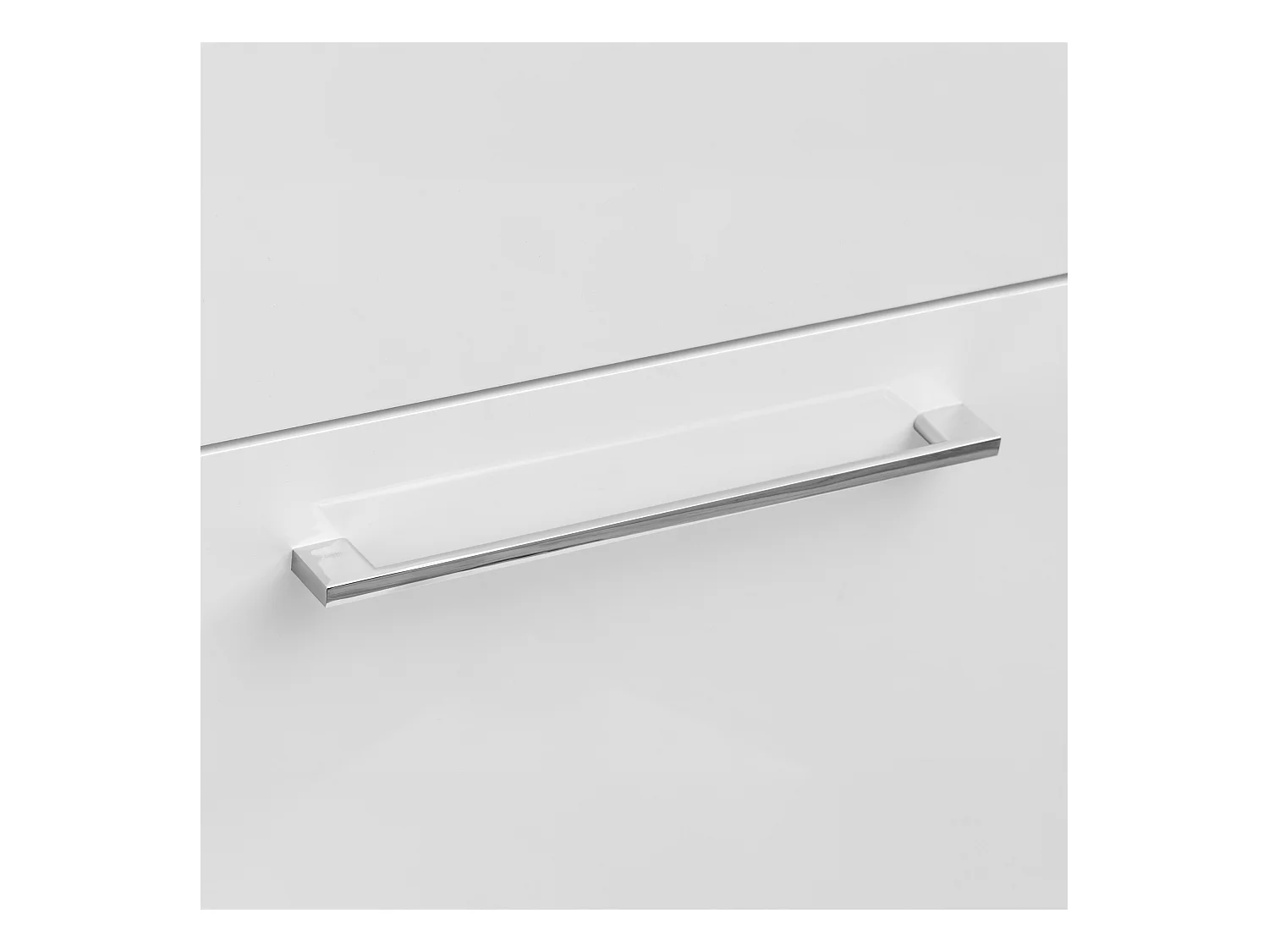 Ensemble de salle de bain 50 cm Meuble avec lavabo 2 tiroirs Blanc brillant Sol Blanc