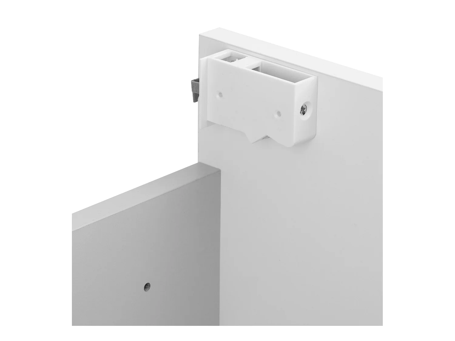 Ensemble de salle de bain 50 cm Meuble avec lavabo 2 tiroirs Blanc brillant Sol Blanc