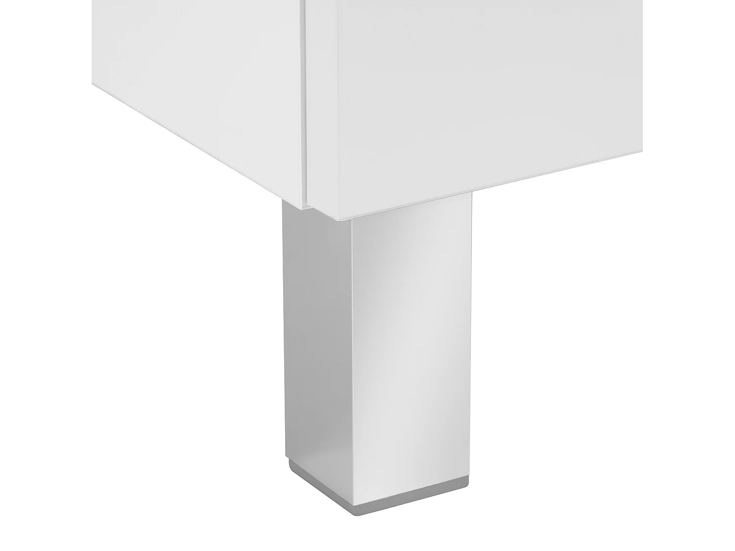 Ensemble de salle de bain 50 cm Meuble avec lavabo 2 tiroirs Blanc brillant Sol Blanc