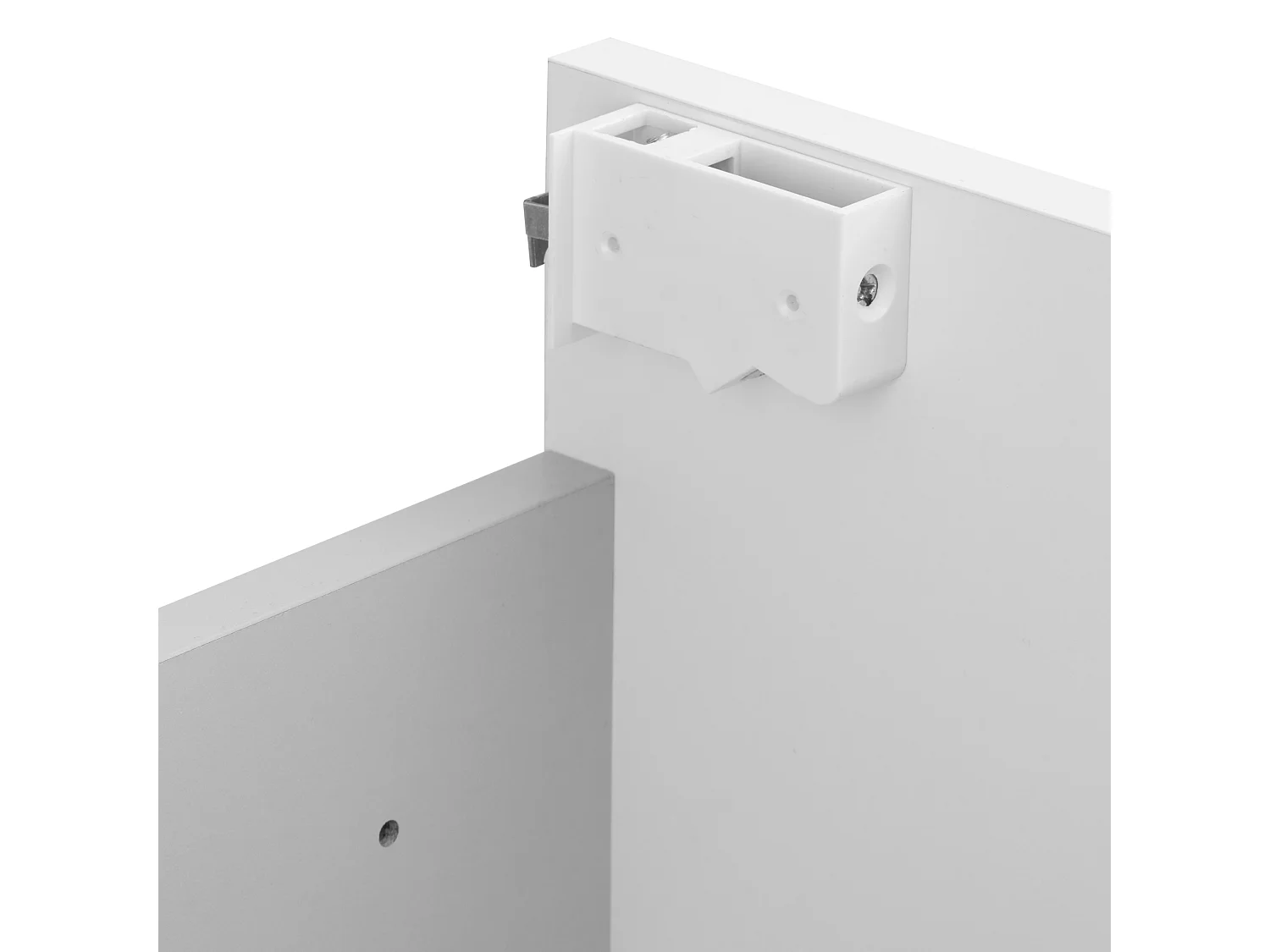 Ensemble de salle de bain 50 cm Meuble avec lavabo 2 tiroirs Blanc brillant Sol Blanc