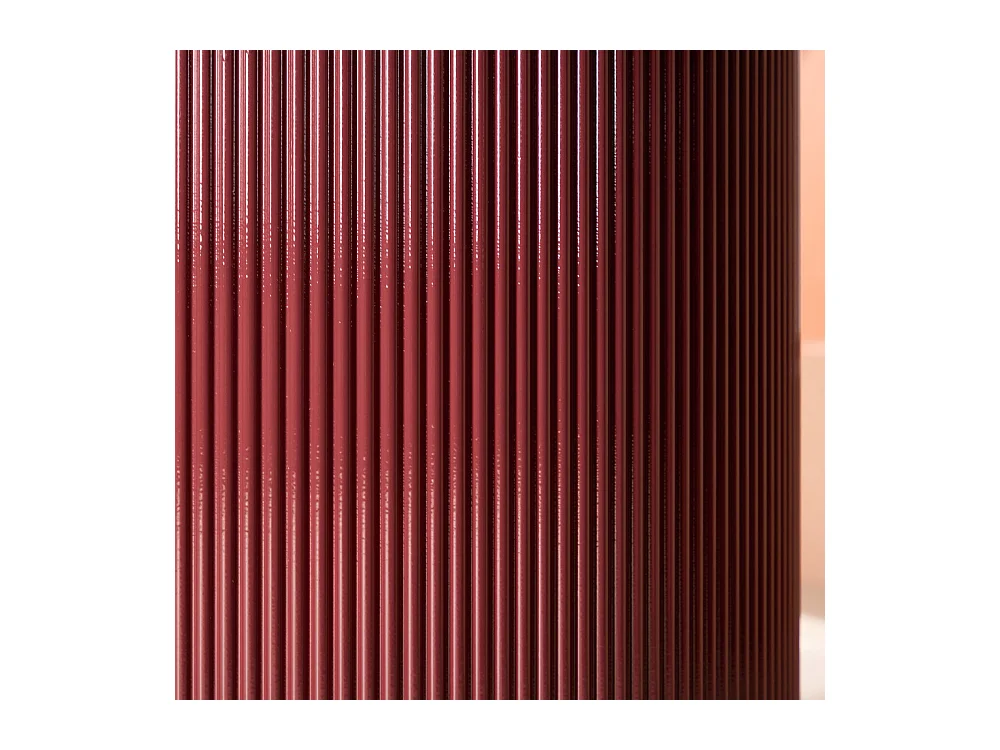 Table à Manger Nervurée "Lenox" 110cm Bordeaux