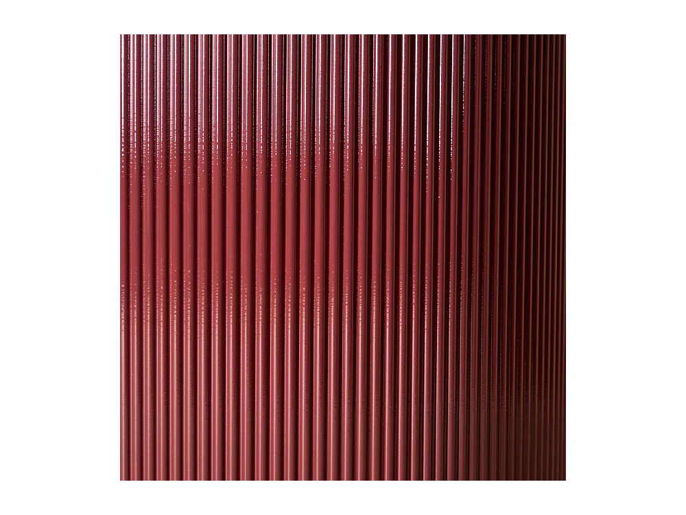 Table à Manger Nervurée "Lenox" 110cm Bordeaux