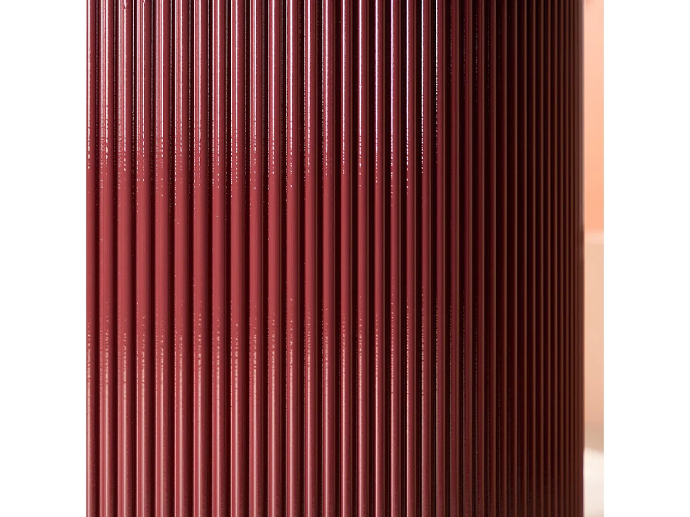 Table à Manger Nervurée "Lenox" 110cm Bordeaux