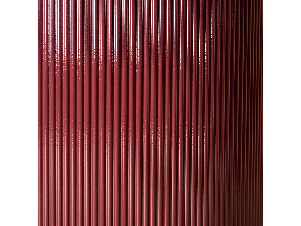 Table à Manger Nervurée "Lenox" 110cm Bordeaux