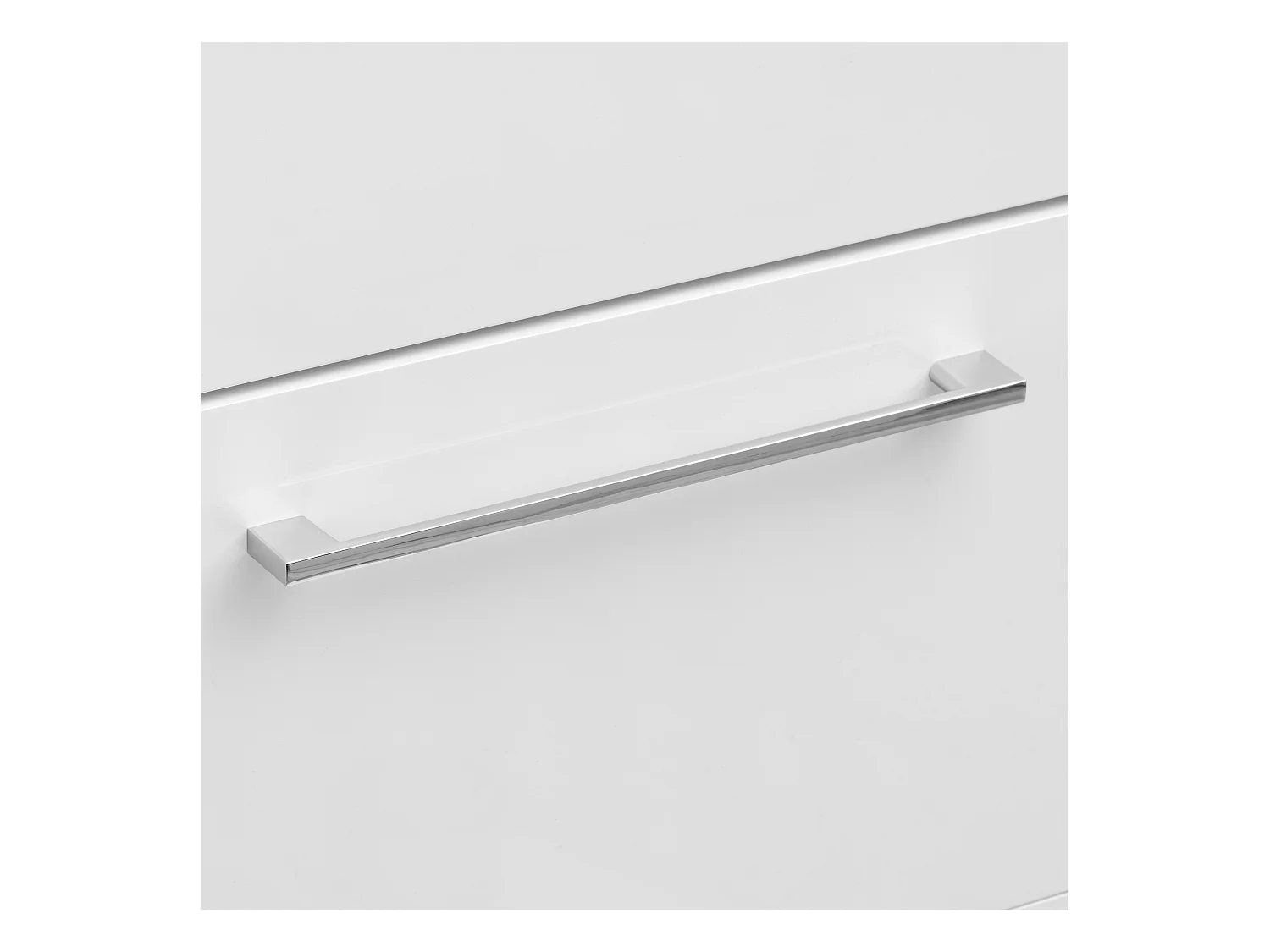 Ensemble de salle de bain 60 cm Meuble avec lavabo 2 tiroirs Blanc brillant Sol Blanc