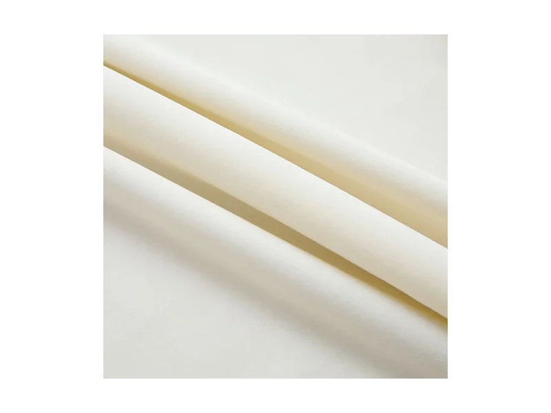 Verdunkelungsvorhang mit Haken Samt Creme 290 x 245 cm