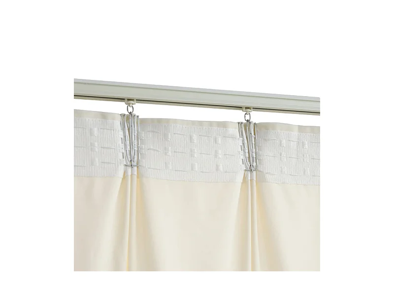 Verdunkelungsvorhang mit Haken Samt Creme 290 x 245 cm