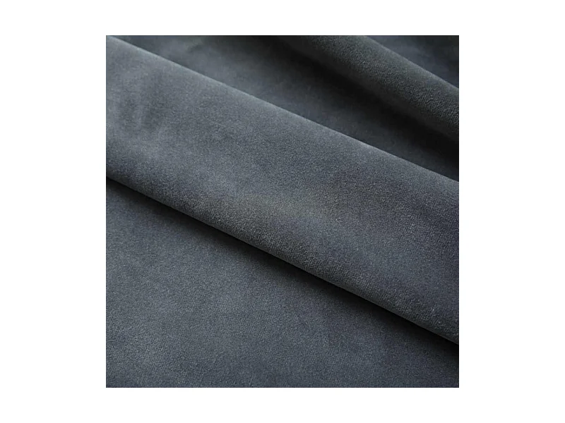 Rideau occultant avec crochets Velours Anthracite 290x245 cm