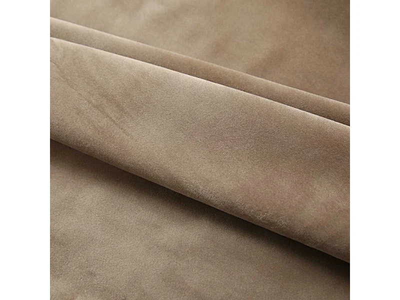 Rideau occultant avec crochets Velours Beige 290x245 cm