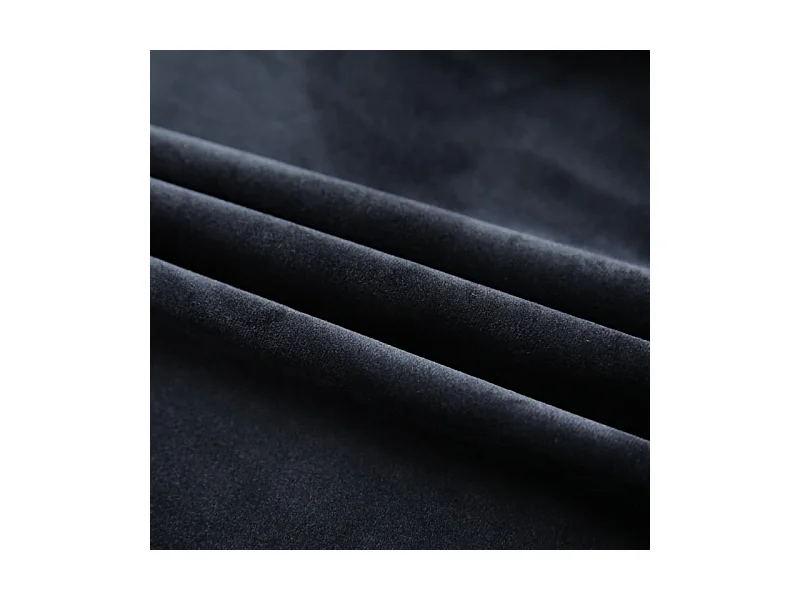 Verdunkelungsvorhang mit Haken Samt Schwarz 290 x 245 cm