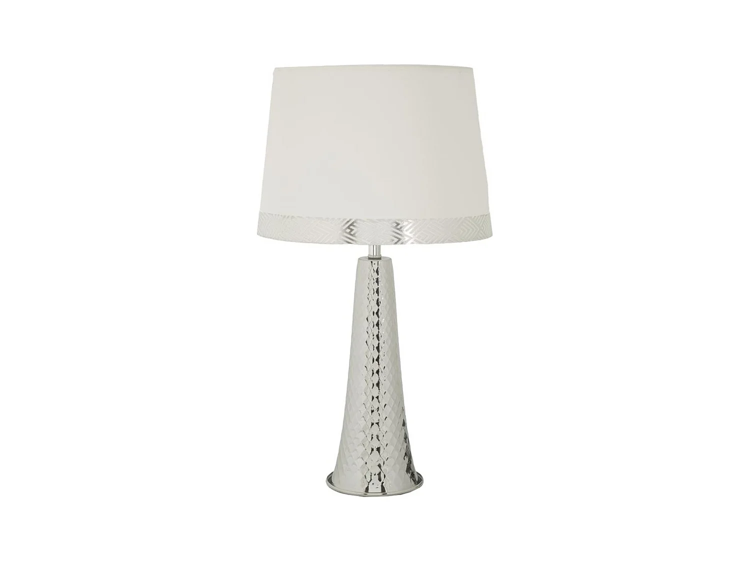 Lampe à Poser MF902, Argent, 30x30x54 cm, Epikasa