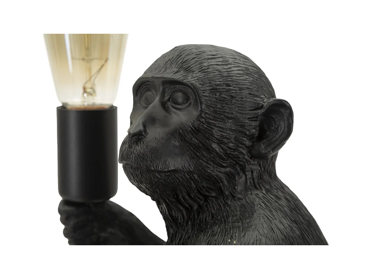 Candeeiro de Mesa Macaco 1, Preto, 33x33x32 cm, Epikasa