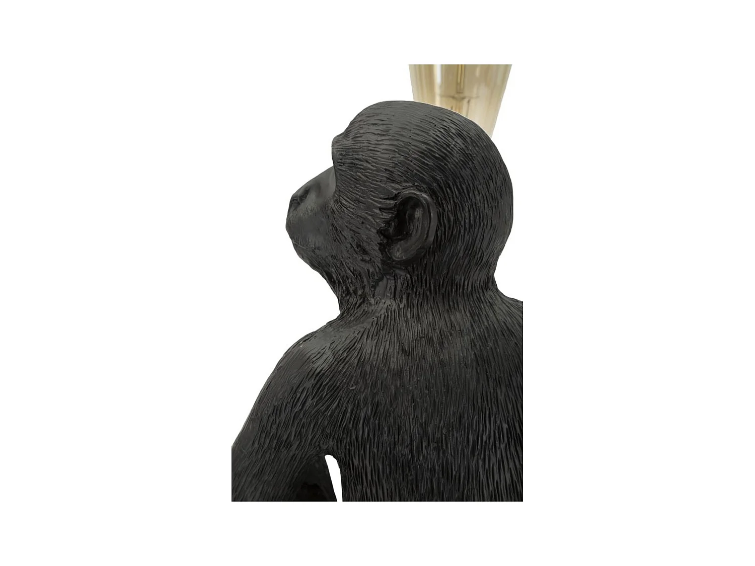 Candeeiro de Mesa Macaco 1, Preto, 33x33x32 cm, Epikasa
