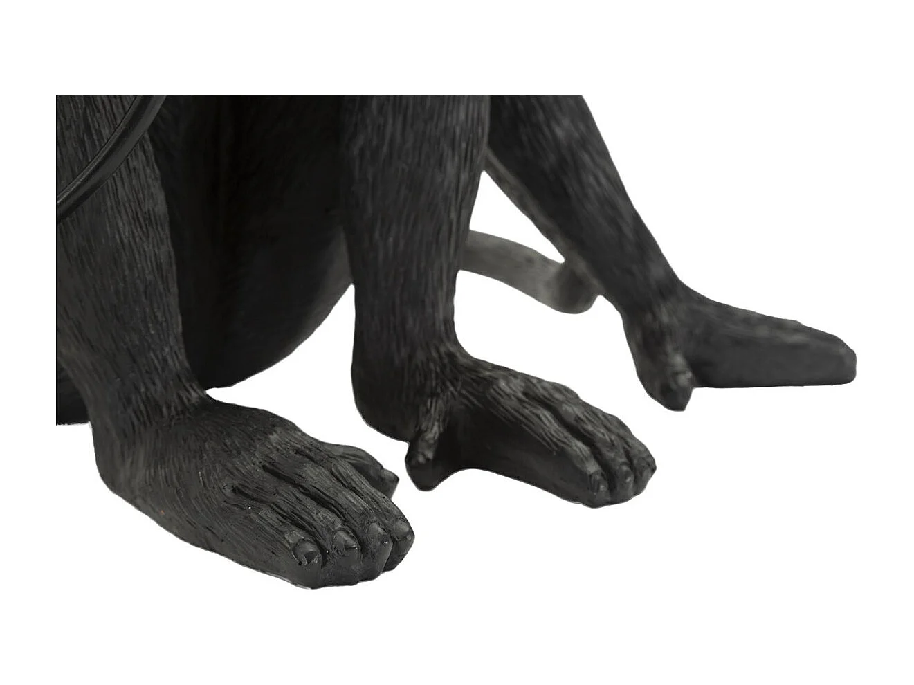 Candeeiro de Mesa Macaco 1, Preto, 33x33x32 cm, Epikasa