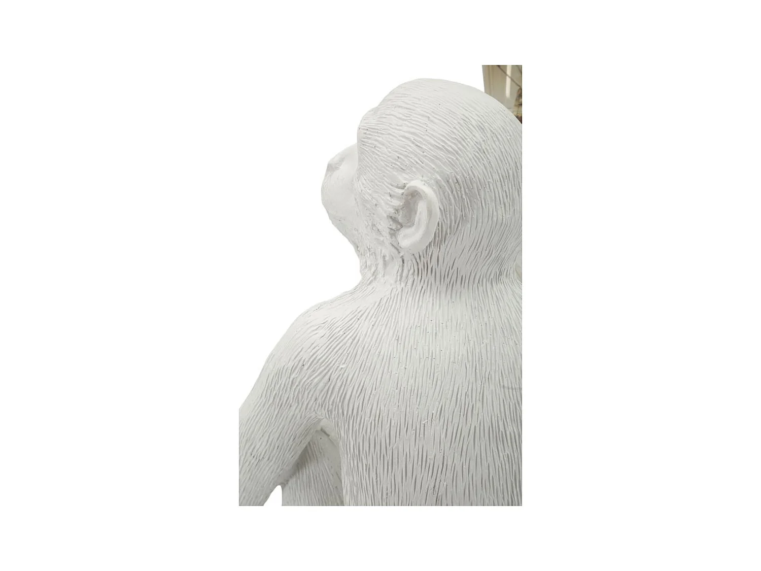 Lampada da Tavolo Scimmia, Bianco, 33x33x32 cm, Epikasa