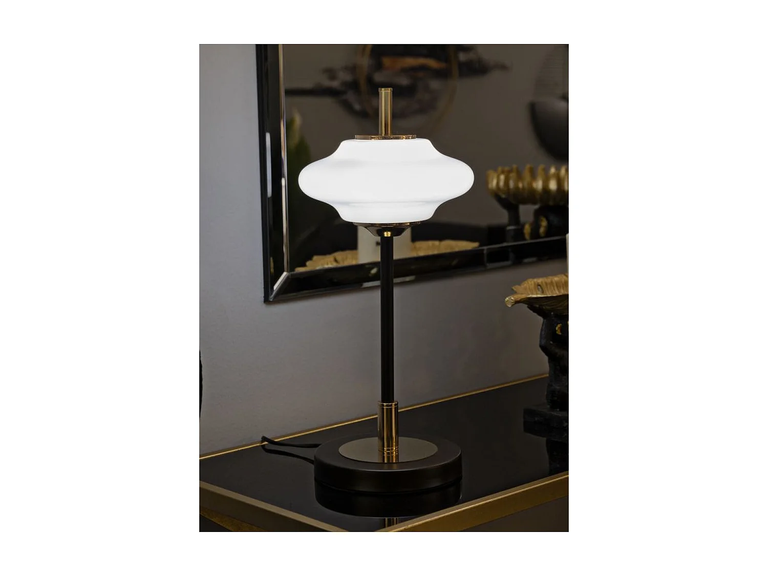 Lampa Stołowa MF921, Biały, 22x22x46 cm, Seven Design