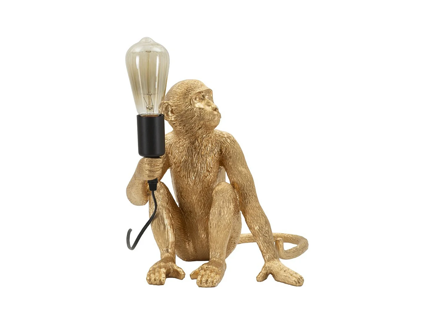 Lampa Stołowa Małpa 2, Złoto, 33x33x32 cm, Epikasa