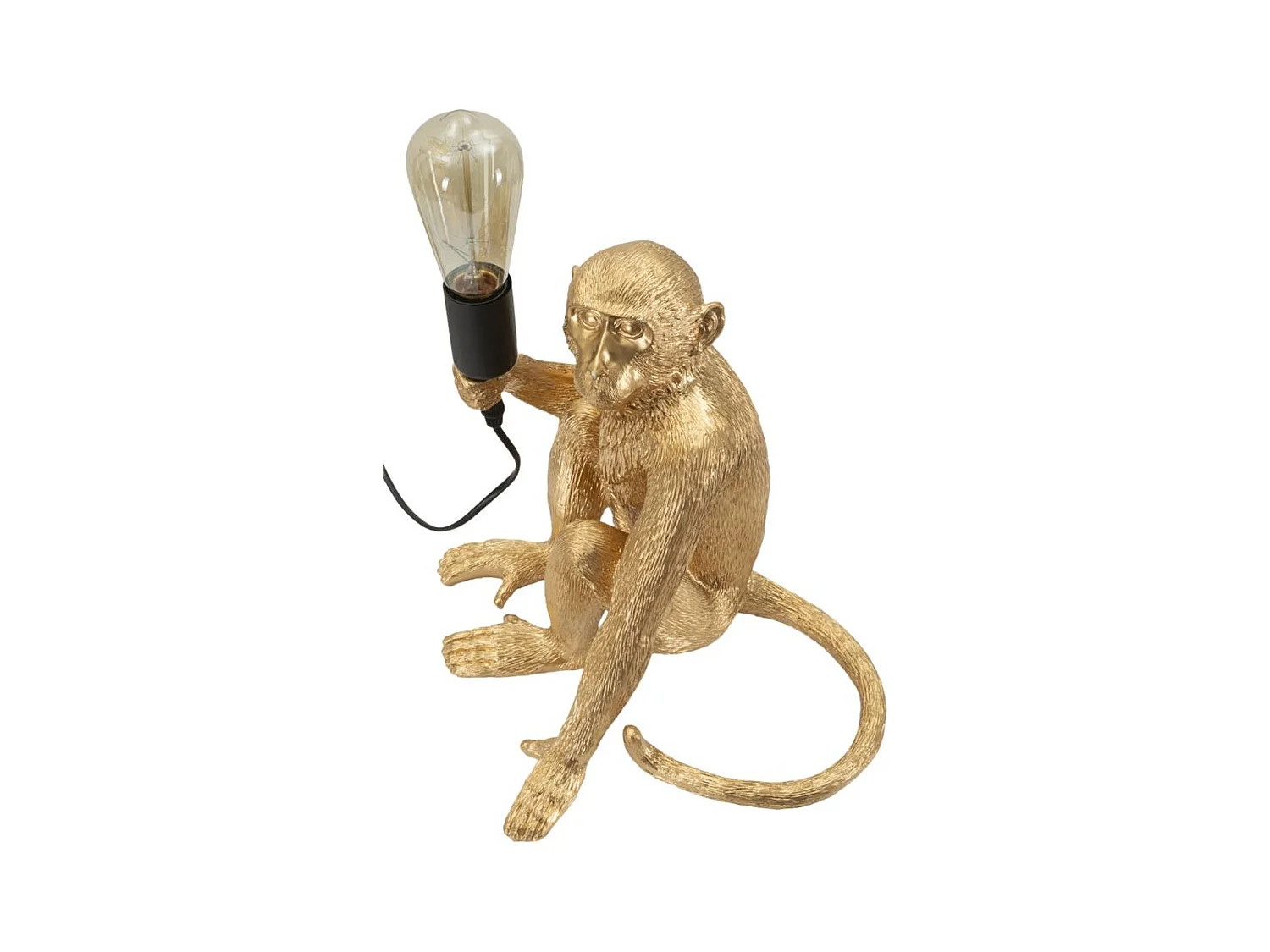 Lampa Stołowa Małpa 2, Złoto, 33x33x32 cm, Epikasa