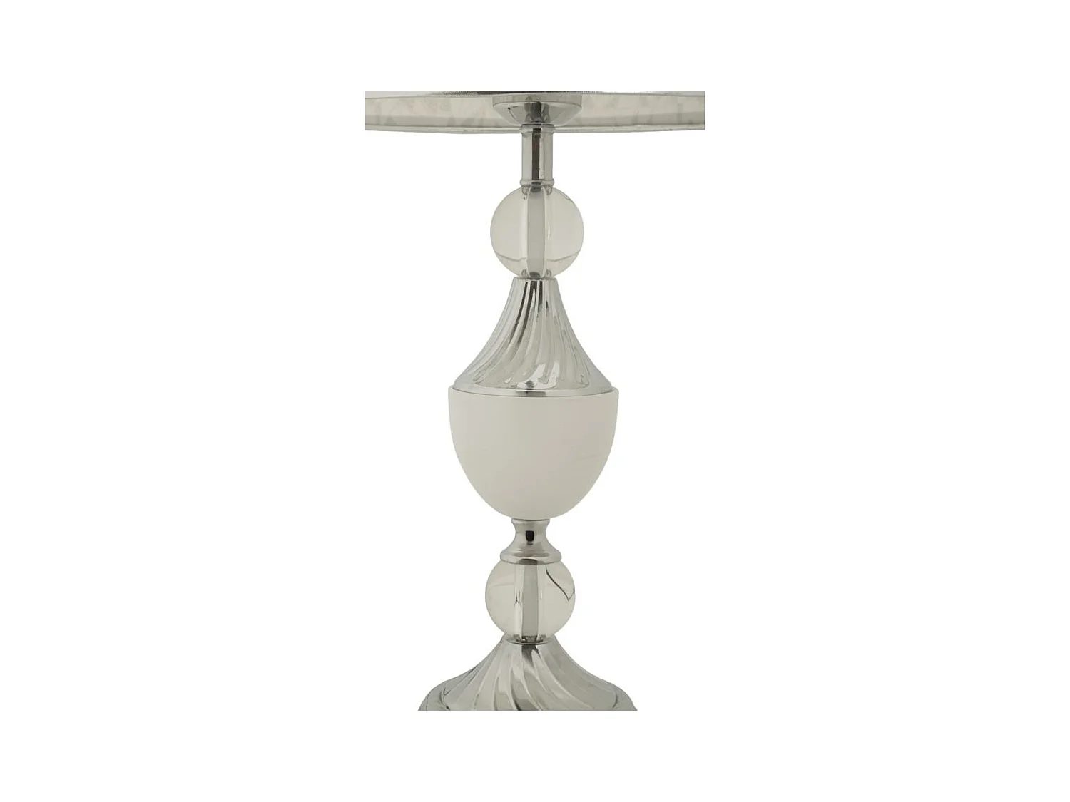 Lampe à Poser MF907, Argent, 30x30x54 cm, Epikasa