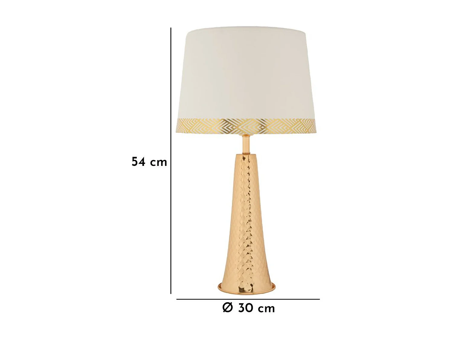 Lampa Stołowa MF903, Biały, 30x30x54 cm, Seven Design