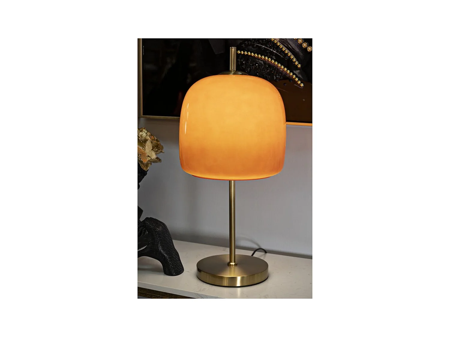 Lampa Stołowa MF923, Pomarańczowy, 30x16x53 cm, Epikasa