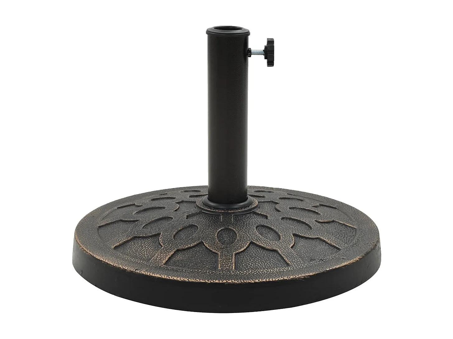 Emilie-Rose  Socle rond de parasol Polyrésine 13 kg Bronze