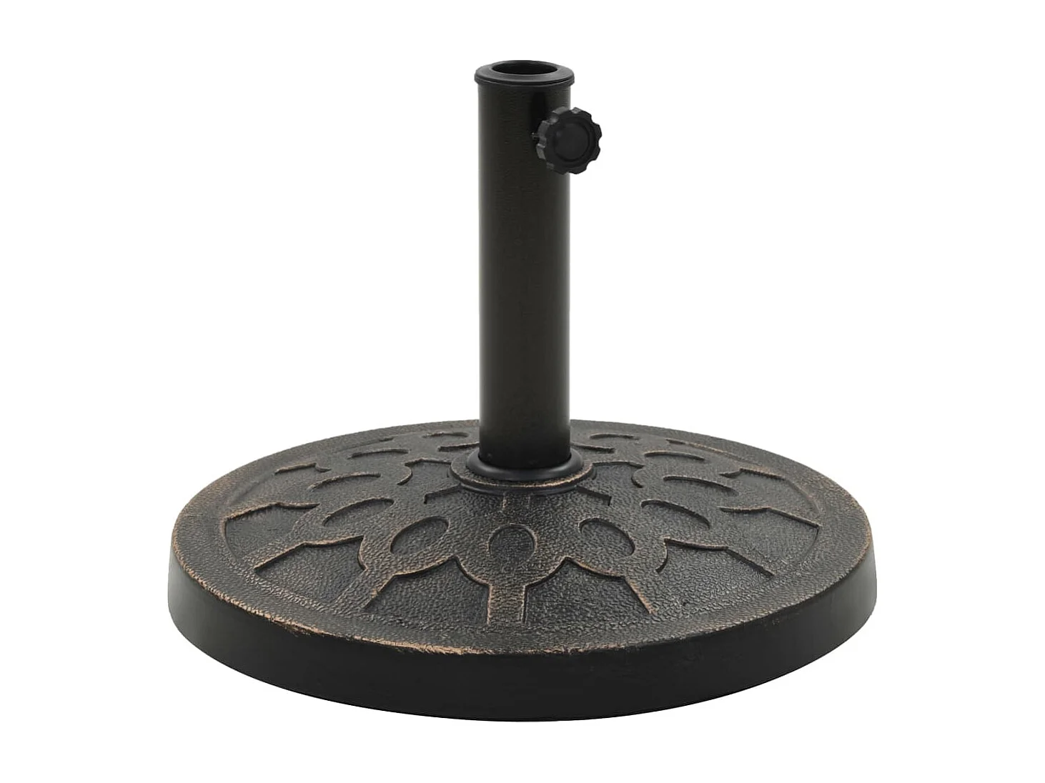 Emilie-Rose  Socle rond de parasol Polyrésine 13 kg Bronze
