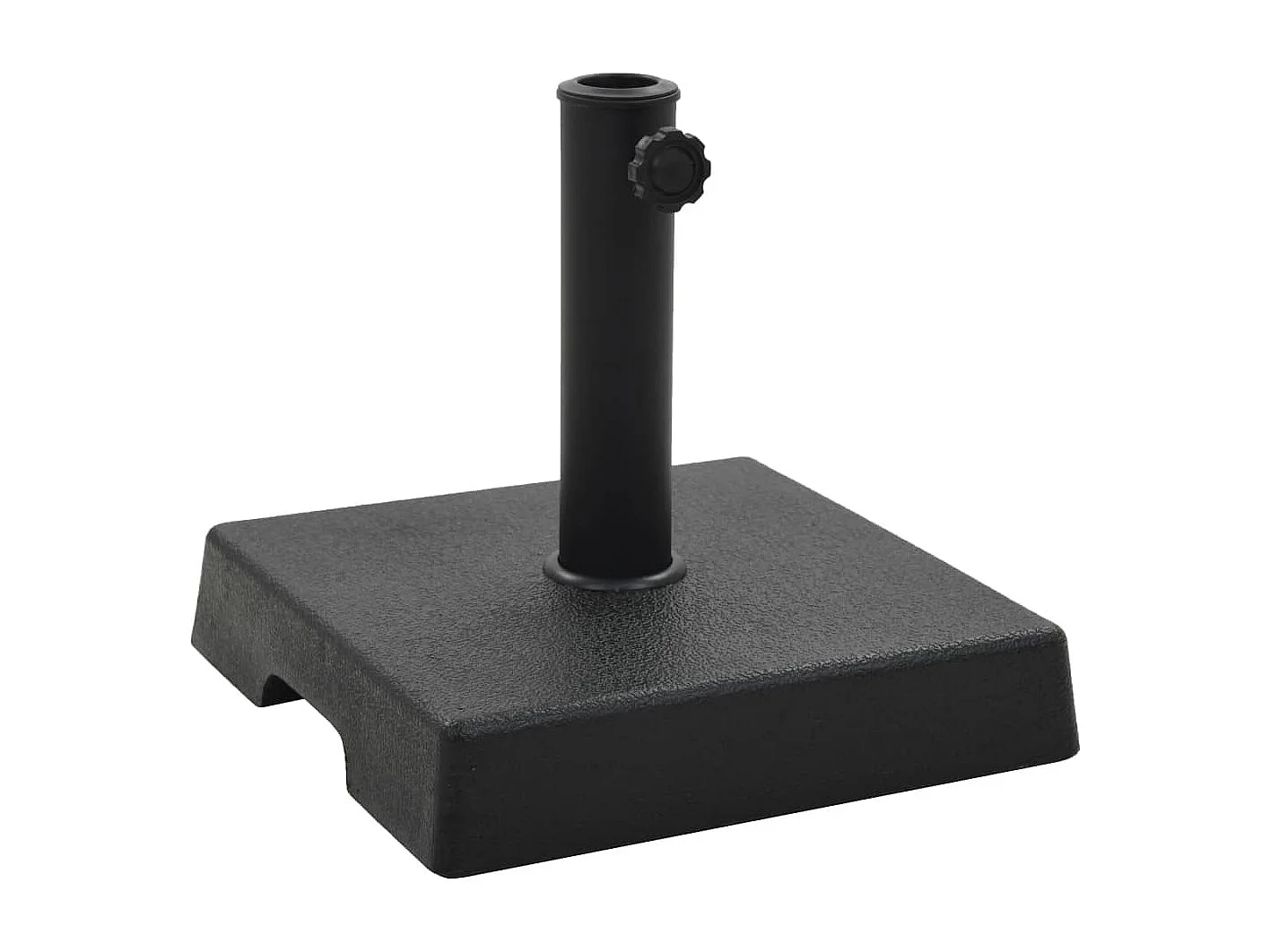 Hønefoss  Base de sombrilla cuadrada de poliresina negra 8 kg