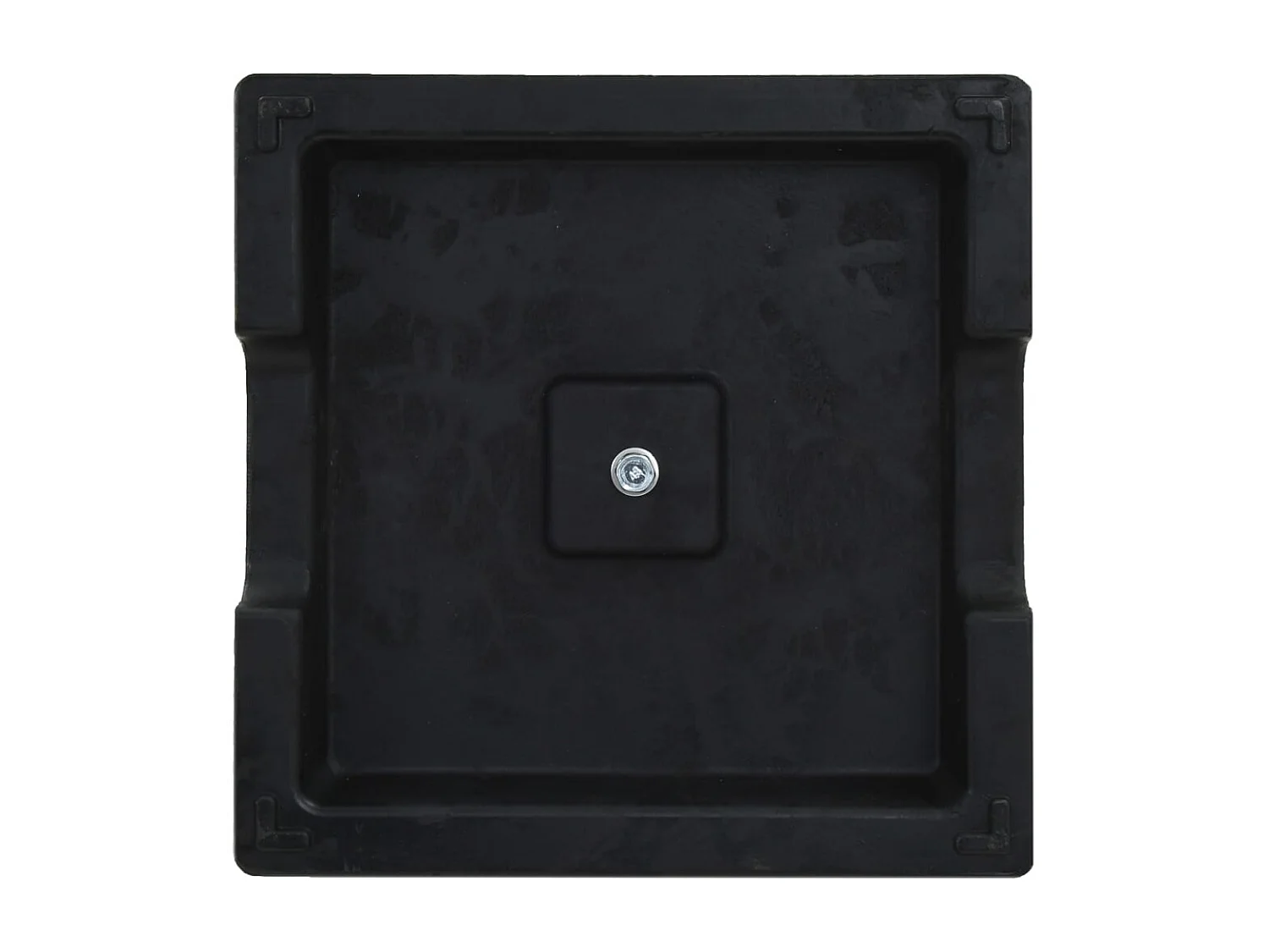 Hønefoss  Base de sombrilla cuadrada de poliresina negra 8 kg