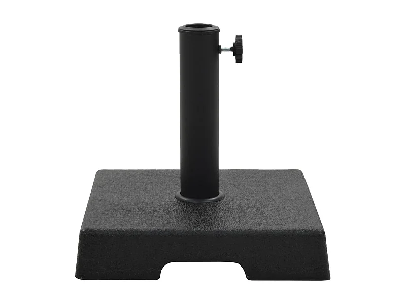 Hønefoss  Base de sombrilla cuadrada de poliresina negra 8 kg