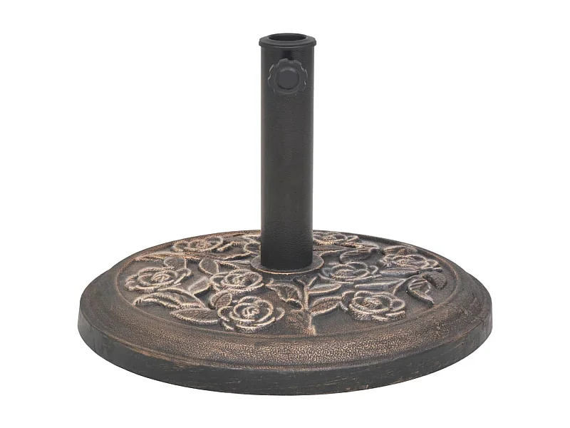 Xylon  Socle de parasol Résine Rond Bronze 9 kg