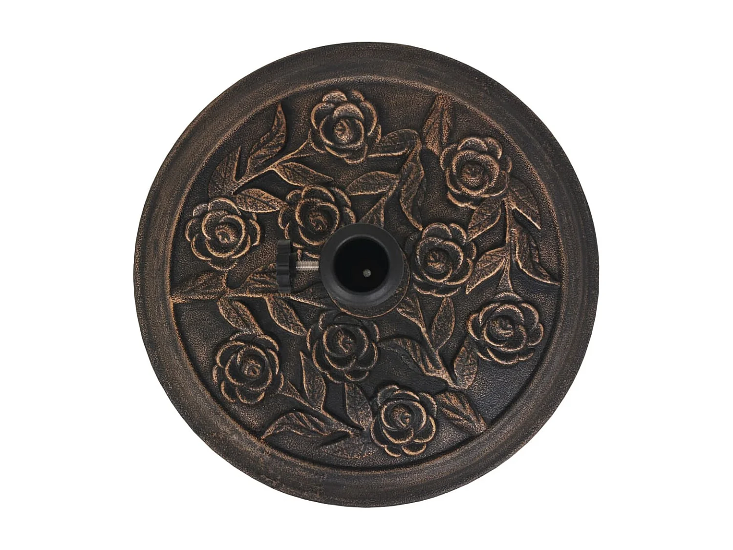 Xylon  Socle de parasol Résine Rond Bronze 9 kg