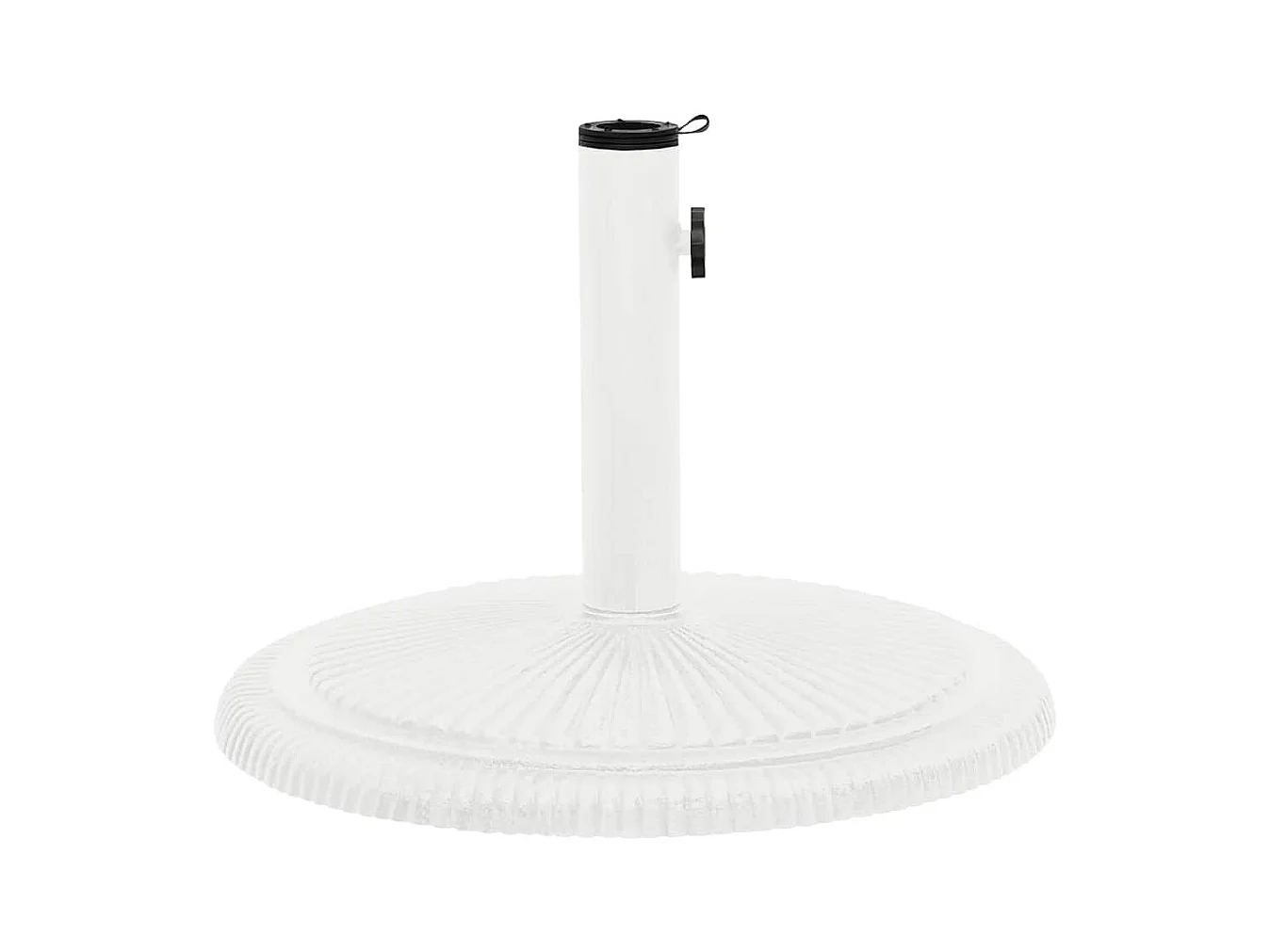 Belfort  Parasolvoet 45x45x30 cm gietijzer wit